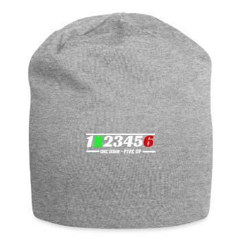 Funny saying Motorcycle gears - Jersey Beanie - heather grey - Front