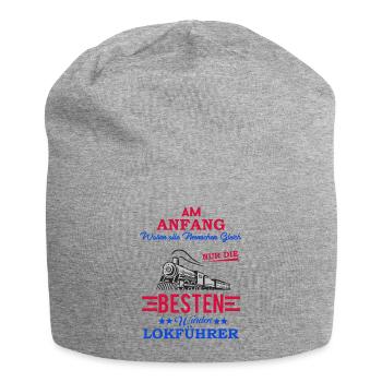 Lokführer shirt • Zug • Lokführer Geschenk - Jersey-Beanie - Grau meliert - Vorne