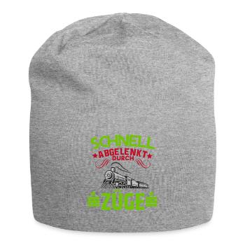 Lokführer shirt • Zug • Lokführer Geschenk - Jersey-Beanie - Grau meliert - Vorne