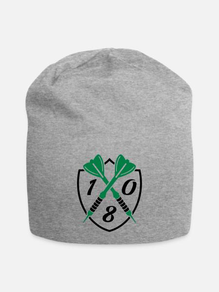 darts 180 - Jersey-Beanie - Grau meliert