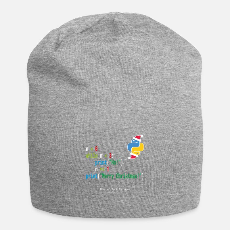 Ho! Ho! Ho! - Joyeux Noël -Chemise Geek Python - Bonnet en jersey - gris chiné