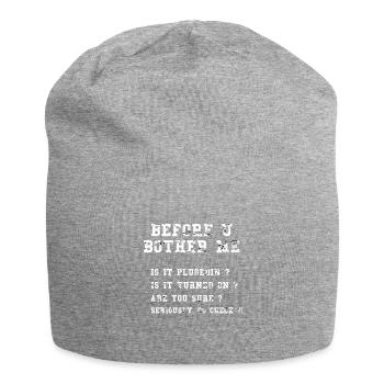 Witzige Checkliste für technischen Support Grafik Sysadmin - Jersey-Beanie - Grau meliert - Vorne