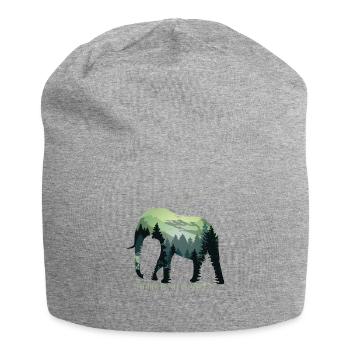 There is no Planet B - Umweltschutz Klimaschutz - Jersey-Beanie - Grau meliert - Vorne
