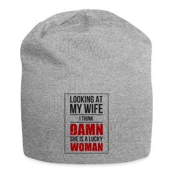 Meine Frau Ehemann Lustig - Jersey-Beanie - Grau meliert - Vorne
