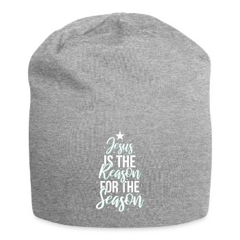 Jesus is the reason for the Christmas season - Jersey Beanie - heather grey - Front