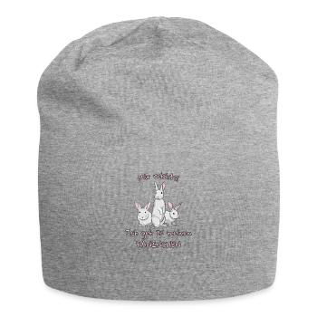 Mir reichts! Ich geh zu meinen Kaninchen - Jersey-Beanie - Grau meliert - Vorne