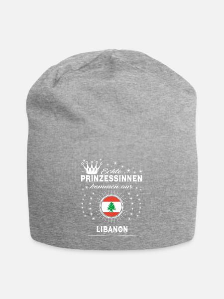 Heimat Prinzessinnen kommen LIBANON - Jersey-Beanie - Grau meliert