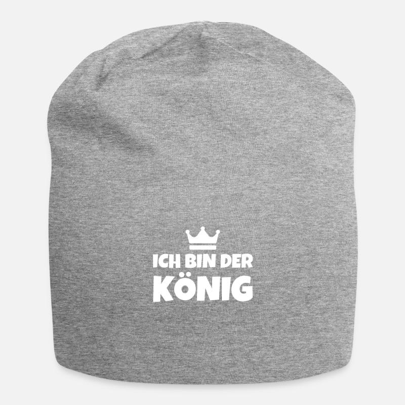 Ich Bin Der König - Jersey-Beanie - Grau meliert