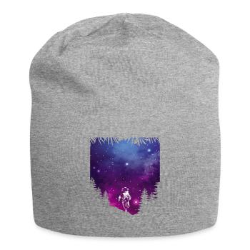 Universe Galaxy Astronaut - Jersey Beanie - heather grey - Front