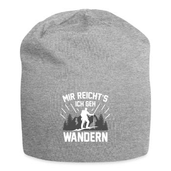 Mir reichts ich gehe wandern Bergsteigen - Jersey-Beanie - Grau meliert - Vorne