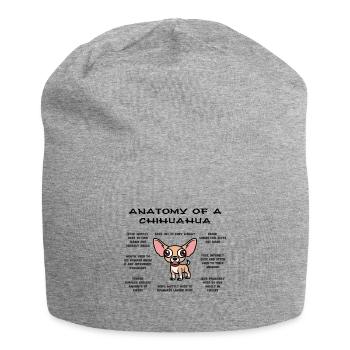Chihuahua anatomy - Jersey Beanie - heather grey - Front