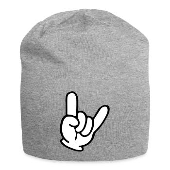 hand comic party - Jersey-Beanie - Grau meliert - Vorne