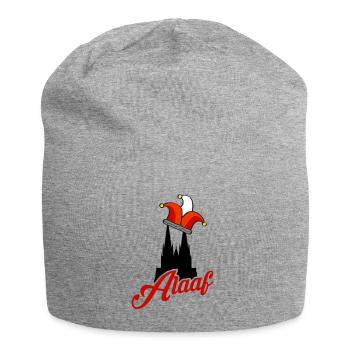 Alaaf Köln Kölsch Karneval Kölner Dom - Jersey-Beanie - Grau meliert - Vorne