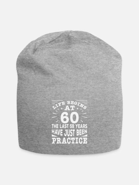 60 - Jersey Beanie - heather grey