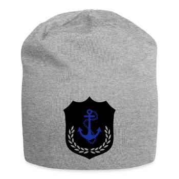 anker_wappen_2 - Jersey-Beanie - Grau meliert - Vorne