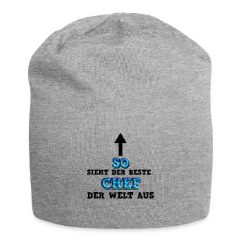 So sieht der beste Chef aus Geschäftsführer - Jersey-Beanie - Grau meliert - Vorne