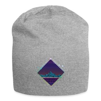 Cyber montagnes - Bonnet en jersey - gris chiné - Devant
