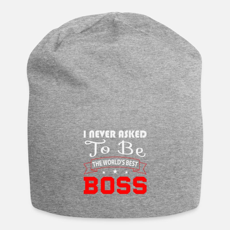 Bester Chef - Jersey-Beanie - Grau meliert