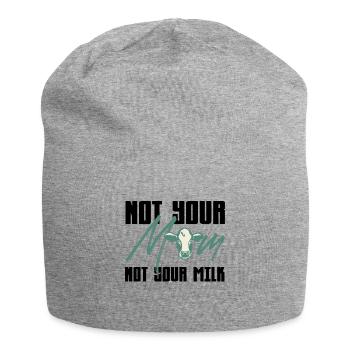 Not your Mom Nicht Ihre Milch - Kuh Design - Jersey-Beanie - Grau meliert - Vorne