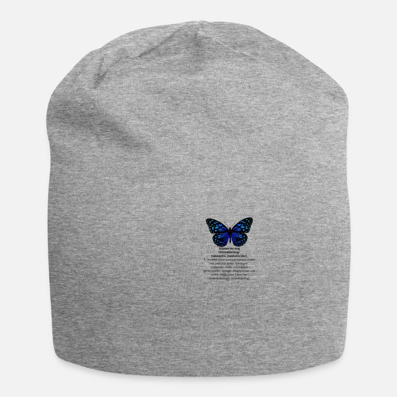 Butterfly effect definition - Jersey Beanie - heather grey