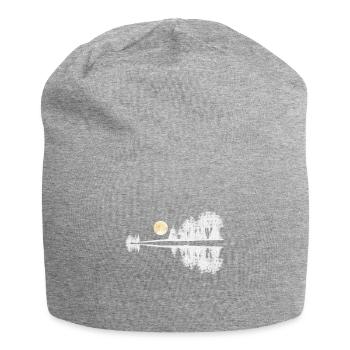 Joueur de guitare acoustique T-shirt - Bonnet en jersey - gris chiné - Devant
