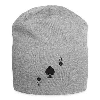 Ace of Spades Card Card Game Poker Costume Carnaval - Bonnet en jersey - gris chiné - Devant