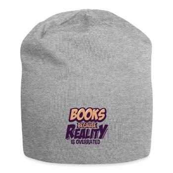 livres - Bonnet en jersey - gris chiné - Devant