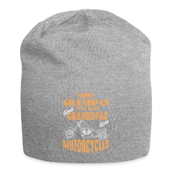 MotorShirt , GRANDPAS MOTORCYCLES , Geschenk - Jersey-Beanie - Grau meliert - Vorne