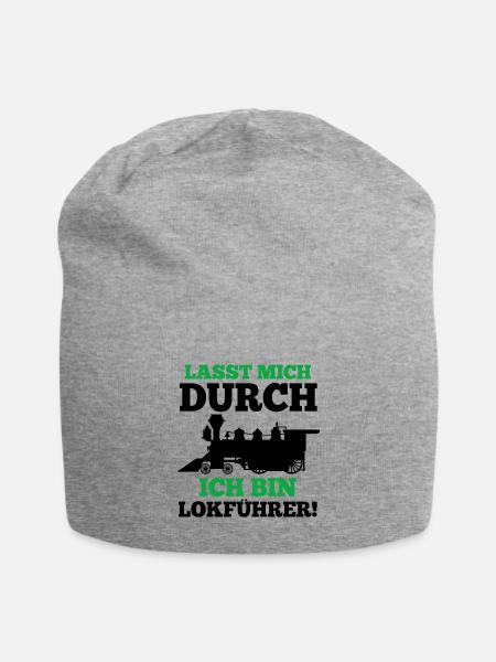 Lokführer shirt • Zug • Lokführer Geschenk - Jersey-Beanie - Grau meliert
