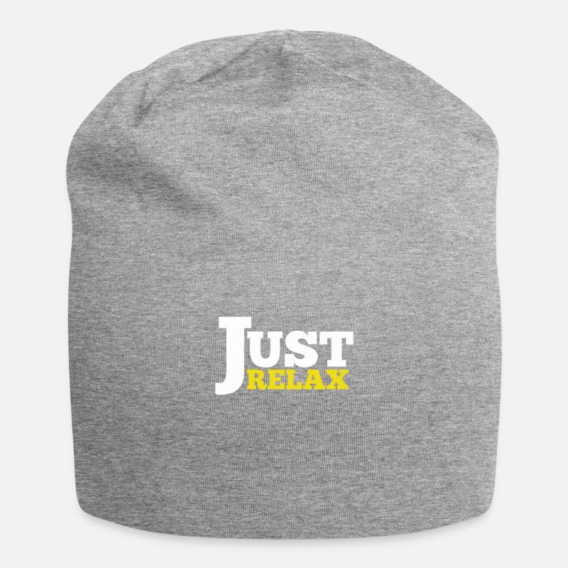 Just relax - Jersey Beanie - heather grey