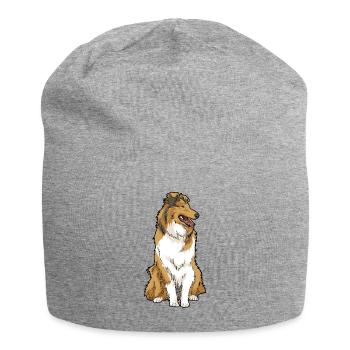 Rough Collie Langhaarcollie Hunderasse - Jersey-Beanie - Grau meliert - Vorne