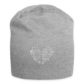 RPG Jeu de rôle Cadeau Saint-Valentin D20 Coeur - Bonnet en jersey - gris chiné - Devant
