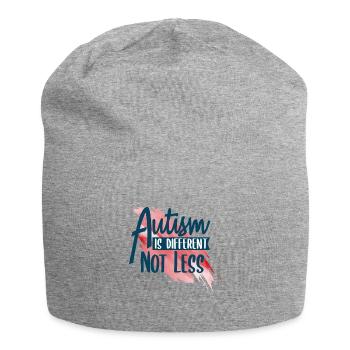Autismus - Jersey-Beanie - Grau meliert - Vorne