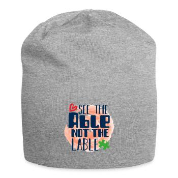 Autismus Autist - Jersey-Beanie - Grau meliert - Vorne