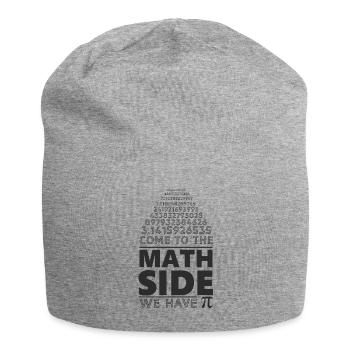 Page de math drôle - Bonnet en jersey - gris chiné - Devant