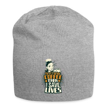 Nurse - Jersey Beanie - heather grey - Front