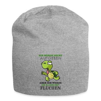 Lahme Schildkröte - Jersey-Beanie - Grau meliert - Vorne