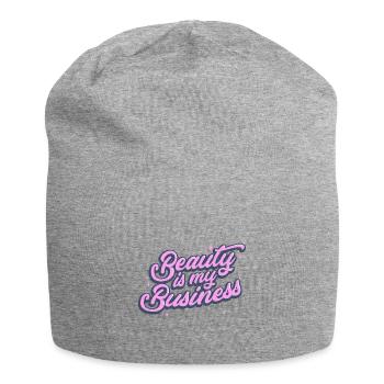 Maquillage esthéticienne - Bonnet en jersey - gris chiné - Devant