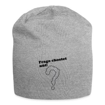 La question ne dit pas seulement le dicton suisse-allemand - Bonnet en jersey - gris chiné - Devant