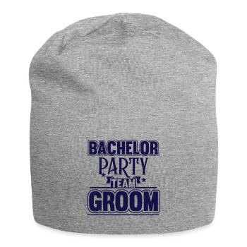 Bachelor Party Team Groom - Jersey-Beanie - Grau meliert - Vorne
