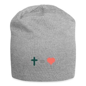 Hoffnung Gott & Christliche Klamotten - Jersey-Beanie - Grau meliert - Vorne