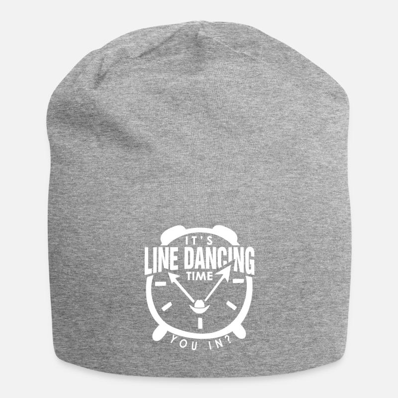 Line Dance Quote It's Line Dancing Time Event Comp - Jersey Beanie - heather grey