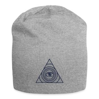 Illuminati Auge - Jersey-Beanie - Grau meliert - Vorne