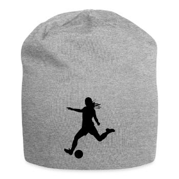 Frauenfußball - Jersey-Beanie - Grau meliert - Vorne
