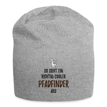 Pfadfinder - Jersey-Beanie - Grau meliert - Vorne