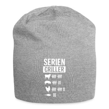 Seriengriller Grillen Grillfan BBQ Barbecue Männer - Jersey-Beanie - Grau meliert - Vorne