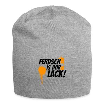 Ferdsch is dor Lack Ossi Sachsen sächsisch Sachse - Jersey-Beanie - Grau meliert - Vorne