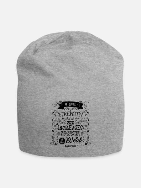 Bible & Christian gifts - Jersey Beanie - heather grey