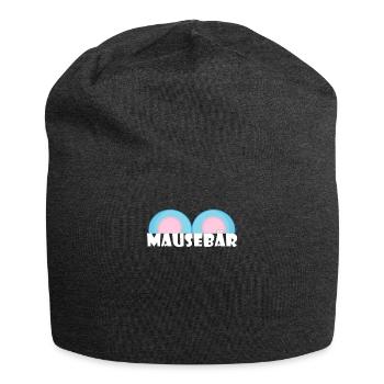 Kosename Mausebär Geschenkidee - Jersey-Beanie - Anthrazit - Vorne