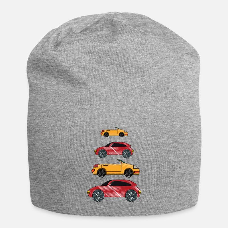 Lustige Autos - Jersey-Beanie - Grau meliert